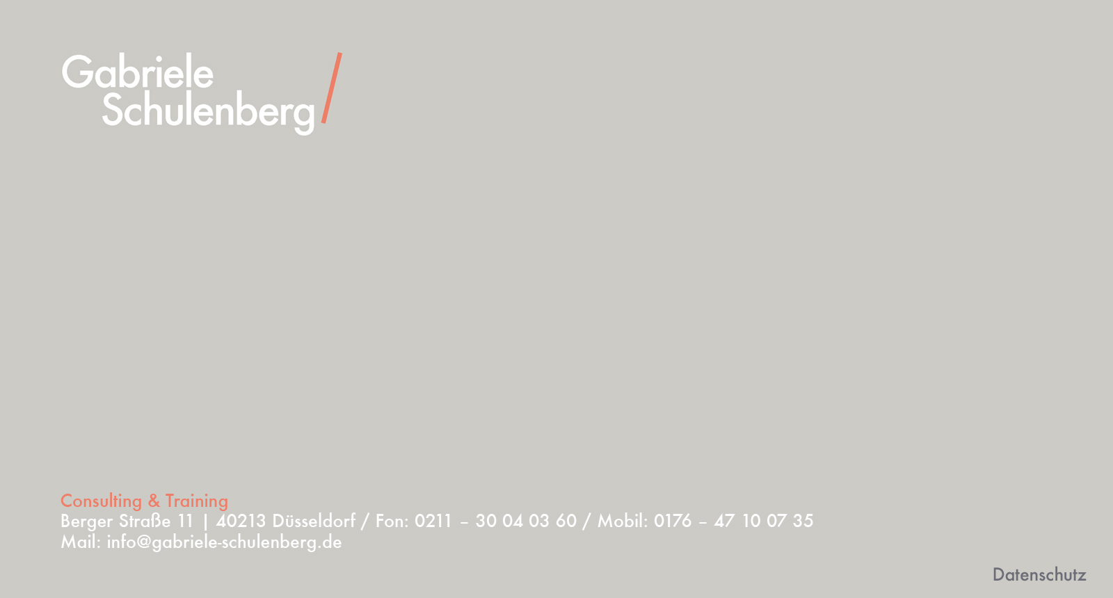 Gabriele Schulenberg - Under Construction